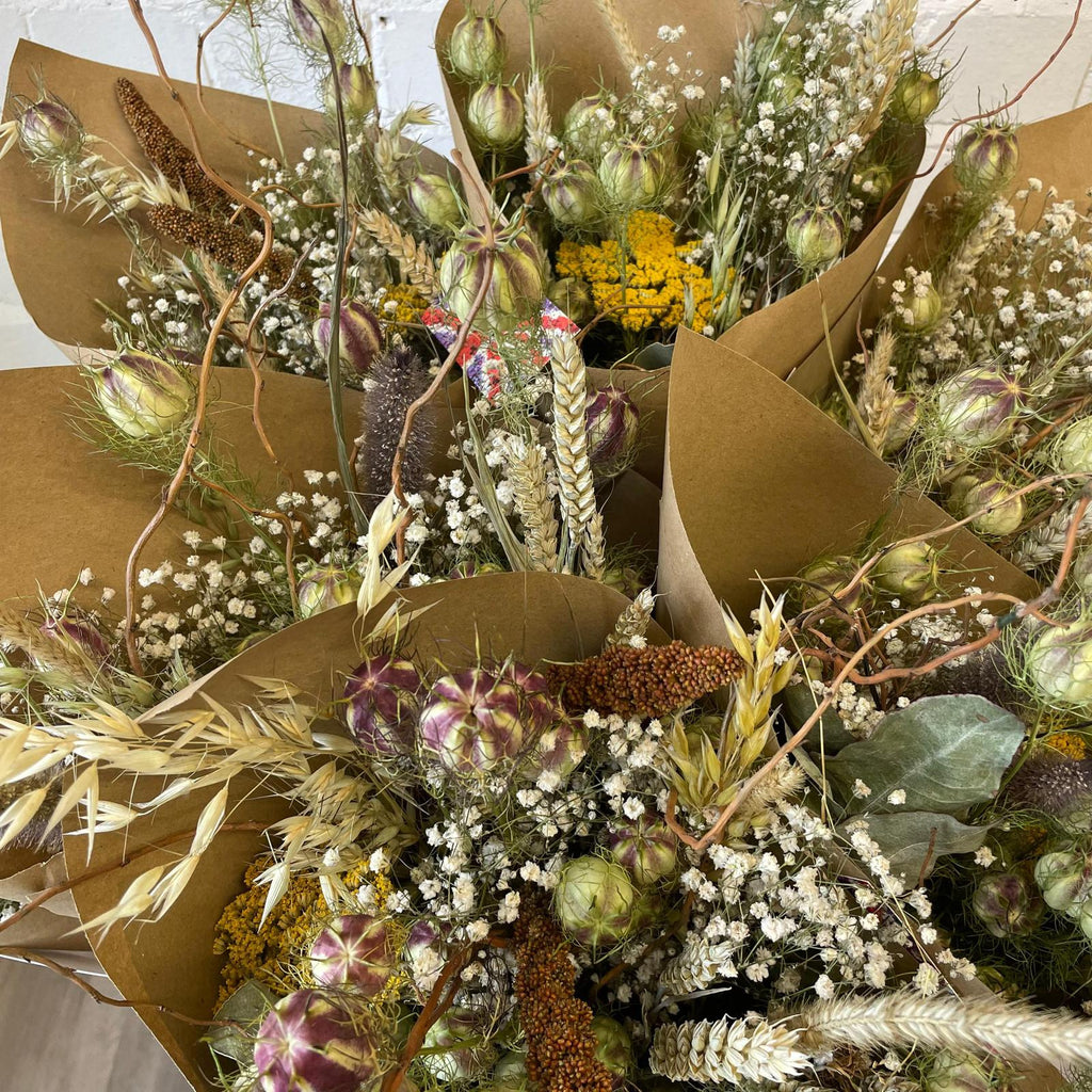 Dried - Mixed Flower Bouquets - Natural Mix 1 – British Flowers Direct 