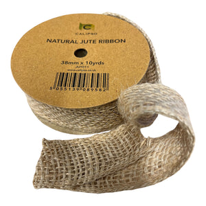 BOX OFFER Ribbon Natural Jute - 38mm x 10yards BOX OFFER-36 Rolls