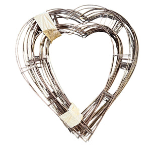 Wire Heart Shape for Wreath Making or Craft 14"