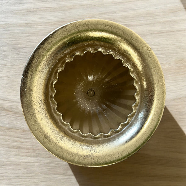 ZINC- Gold Footed Bowl Top Diameter TD16.5cm x H11.5cm